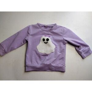 Kids Lavender Ghost Pullover Sweatshirt 18 24 Months Halloween
